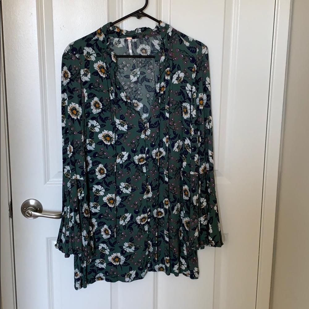 Free People boho floral mini dress
